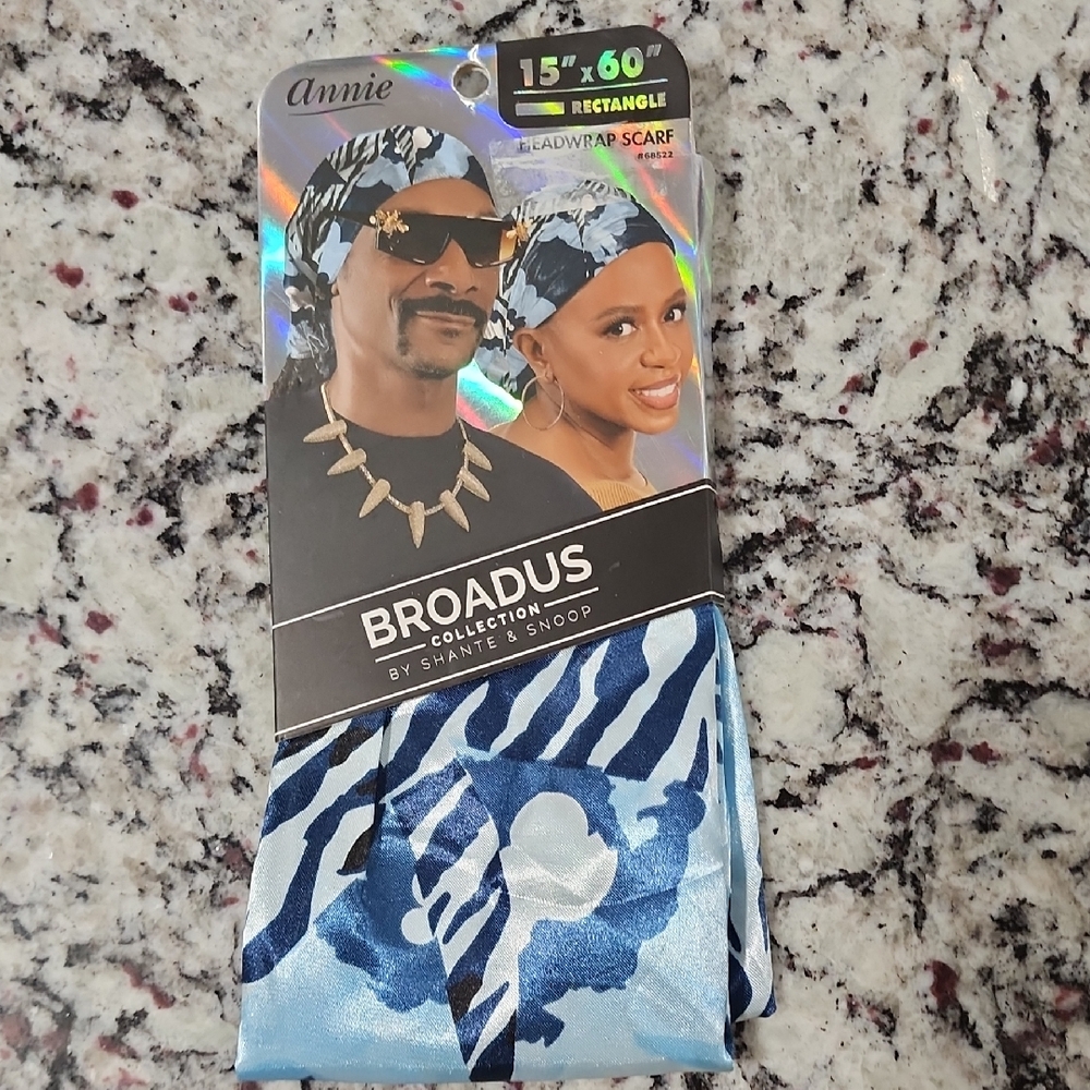 15"x60" headwrap scarf, Rectangle, Broadus Collection, Snoop Dogg